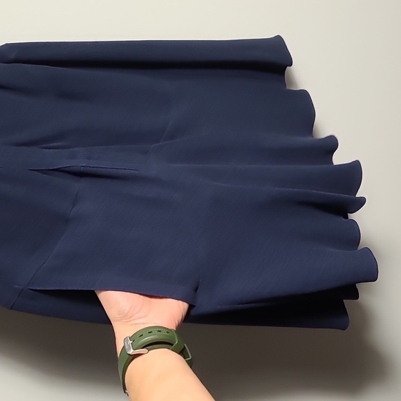 THEYSKENS' THEORY' Silk Midnight Blue Mini Dress Size US 6 EUR 40 - Picture 9 of 16